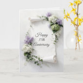 35th Anniversary Scroll Lilacs and Hydrangeas  カード (黄色い花)