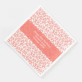 35th Birthday Age Number Pattern Coral/White (コーナー)