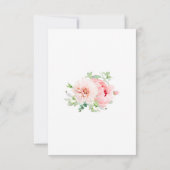 35th Birthday Party Feminine Pink Roses Floral Inv 招待状 (裏面)