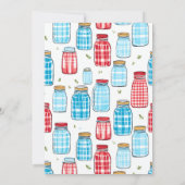 35th Birthday Party Invitation, Mason Jar Pattern 招待状 (裏面)