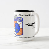35th Signal Brigade Historic Coffee Mug #1 ツートーンマグカップ (正面右)