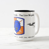 35th Signal Brigade Historic Coffee Mug #2 ツートーンマグカップ (正面右)