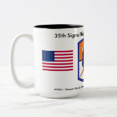 35th Signal Brigade Historic Coffee Mug #2 ツートーンマグカップ (左)