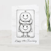35th Wedding Anniversary Electrical Socket  カード (正面)
