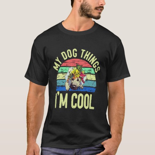 36のわんこで私ってカッコイイ ジャーマンシェパード Tシャツ (正面)