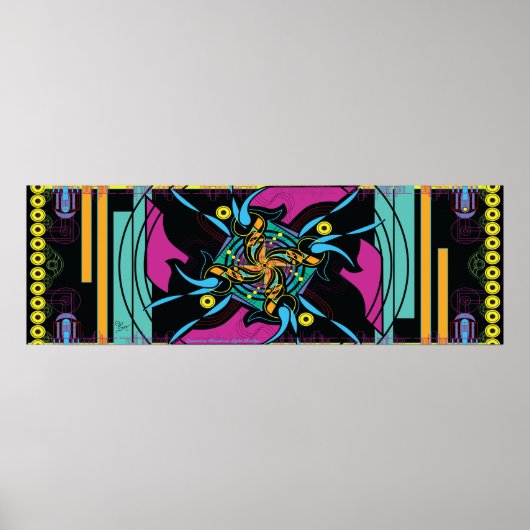 36インチx 12インチEPD：レムリアのレインボーライトブリッジ ポスター (正面)