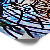 36インチx 24インチカラフル抽象芸術ART-3マットアートポスター ポスター (角)