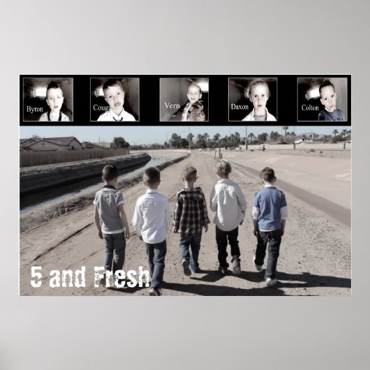 36インチx 24インチ5インチおよびフレッシュなポスター – 歩く ポスター (正面)