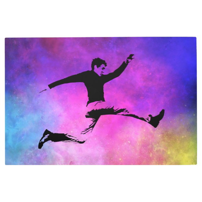 36インチx 24インチCosmic Leap メタルプリント (正面)