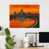 36インチx 28インチst paul 1965油on gessoプリントMIKLE ポスター (ホームオフィス)