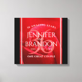 36エレガントバラ結婚記念日お祝い キャンバスプリント (正面)