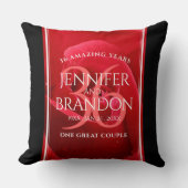 36エレガントバラ結婚記念日お祝い クッション (正面)