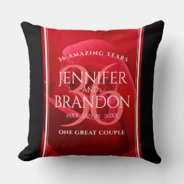 36エレガントバラ結婚記念日お祝い クッション