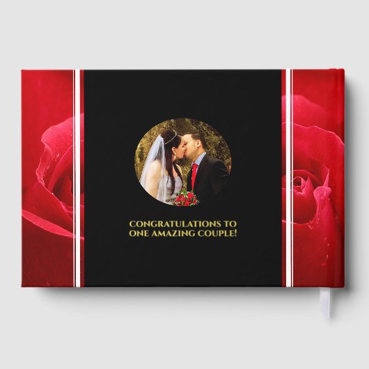 36エレガントバラ結婚記念日お祝い ゲストブック (裏面)