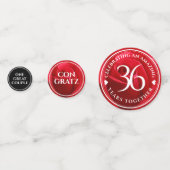 36エレガントバラ結婚記念日お祝い コンフェッティ (正面)