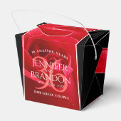 36エレガントバラ結婚記念日お祝い フェイバーボックス (裏面サイド)