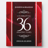 36エレガントバラ結婚記念日お祝い フォトプラーク (正面)