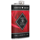 36エレガントバラ結婚記念日お祝い フラスク (右)