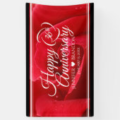 36エレガントバラ結婚記念日 横断幕 (縦)