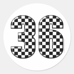 36オートレース番号 ラウンドシール