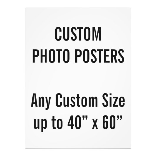 36カスタムインチx 48インチフォトポスター、最大40インチx 60インチ フォトプリント (正面)