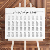 36テーブル大きい座席表を見つける ポスター