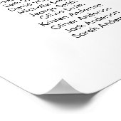 36テーブル大きい座席表を見つける ポスター (角)