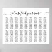 36テーブル大きい座席表を見つける ポスター (正面)