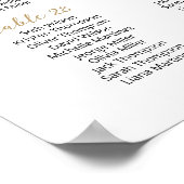 36テーブル席の座席一覧プランを見つける ポスター (角)