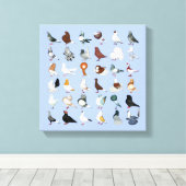 36ハト キャンバスプリント (インサイチュ (ウッドフロア))