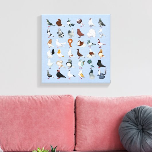 36ハト キャンバスプリント (インサイチュ (リビング))