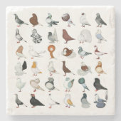 36ハト ストーンコースター (正面)