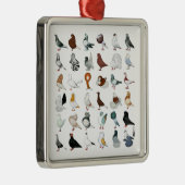 36ハト メタルオーナメント (右)