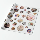 36パーソナライズされたフォトコラージュ ラッピングペーパー (アンロールド)