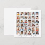 36フォトコラージュ自分のグリーティングフラットカードを追加 (正面/裏面)