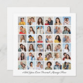 36フォトコラージュ自分のグリーティングフラットカードを追加 (正面/裏面)