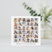 36フォトコラージュ自分のグリーティングフラットカードを追加 (スタンド正面)