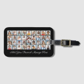 36フォトコラージュ自分の挨拶を追加 ラゲッジタグ (正面横)