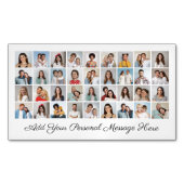 36フォトコラージュ25磁石のグリーティングパックを追加 マグネット名刺 (正面)