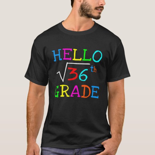36先生戻るSのMath 6Th Grade平方根 Tシャツ (正面)