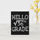 36初日バックTのHello 6等方根 カード (黄色い花)