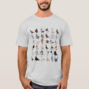 36匹のハト品種 Tシャツ