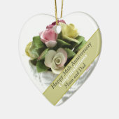 36周年記念結婚骨中国編集可能Cer セラミックオーナメント (左)