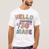 36数学の6おもしろい等級平方根 Tシャツ (正面)