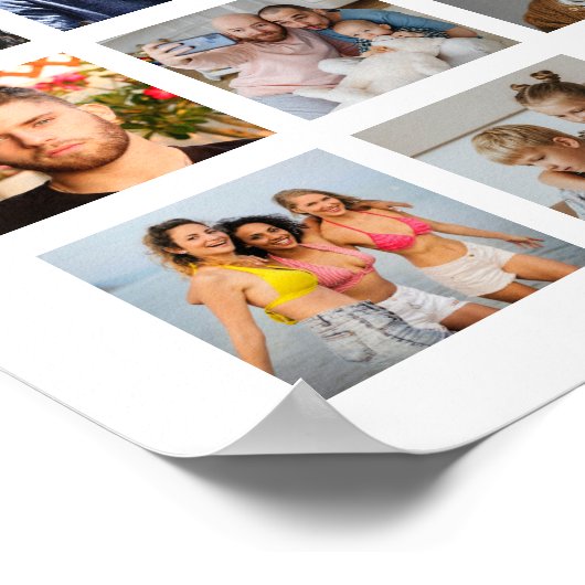 36枚のフォトコラージポスターを作成 ポスター (角)