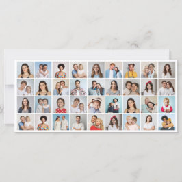 36枚のフォトコラージュのグリーティングカードを作成する カード