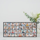 36枚のフォトコラージュの挨拶を作成する カード (スタンド正面)