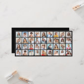 36枚のフォトコラージュの挨拶を作成する カード (正面/裏面インサイチュ)