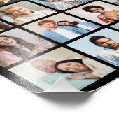 36枚のフォトコラージュ写真の拡大を作成 フォトプリント            (角)