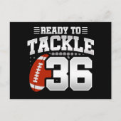 36歳のタックルフットボールパーティー 36歳の誕生日 ポストカード (正面)